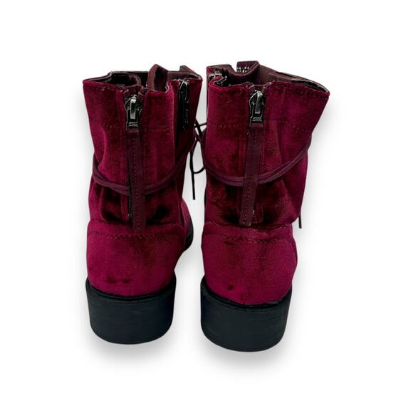 Circus by Sam Edelman Women's Dawson 2 Combat Booties Size 7W Malbec Red F4017F1 - Picture 8 of 9